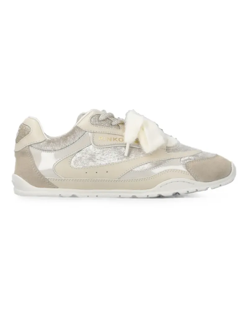 Pinko Sneakers mit Shearling-Besatz - Nude Nude