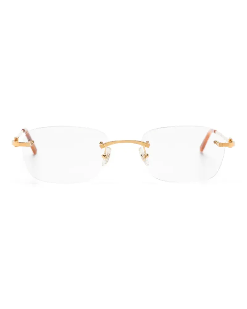 Cartier Rahmenlose Bolon C Décor Brille - Gold Gold