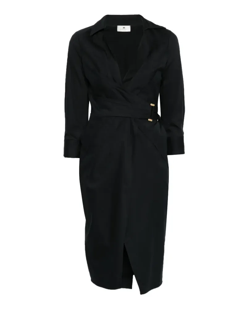 Elisabetta Franchi Kleid mit Schnallendetail - Schwarz Schwarz