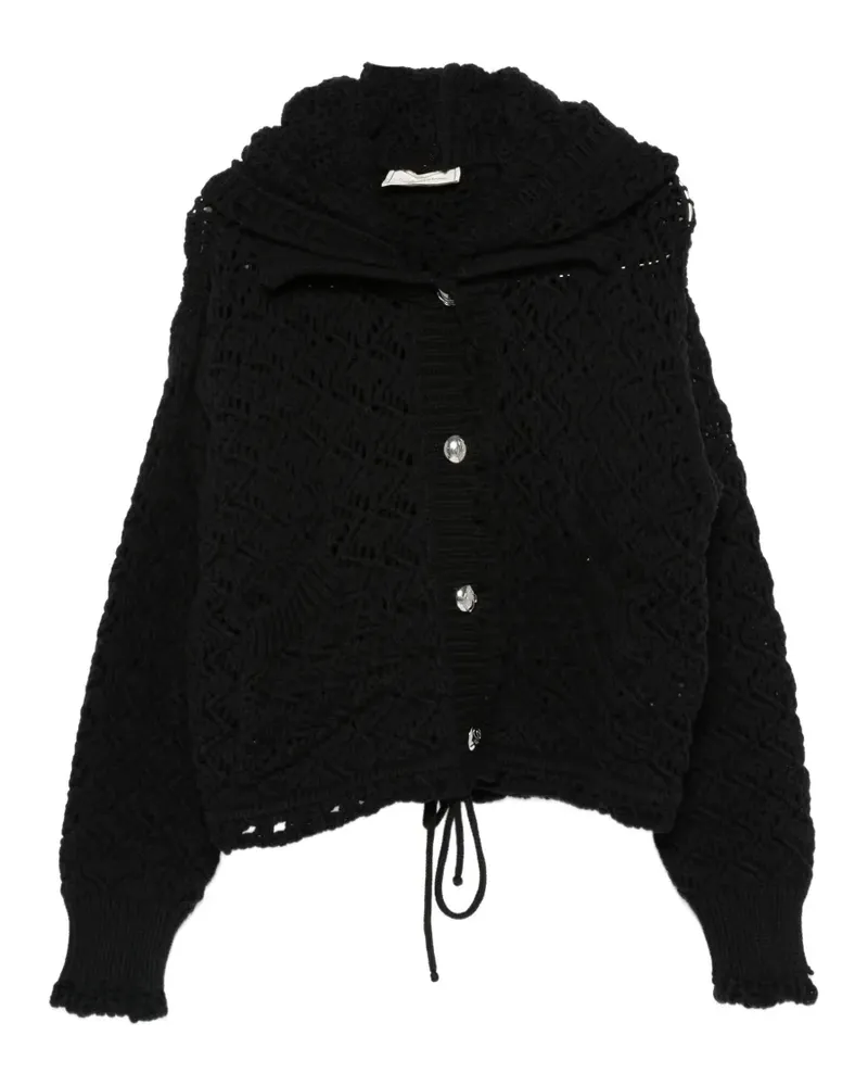 Blumarine crochet-knit cardigan - Schwarz Schwarz