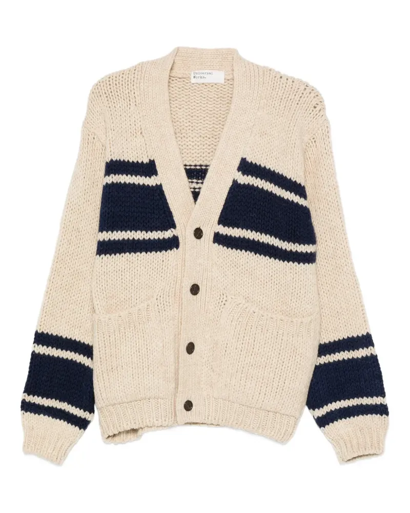 Universal Works wool cardigan - Nude Nude