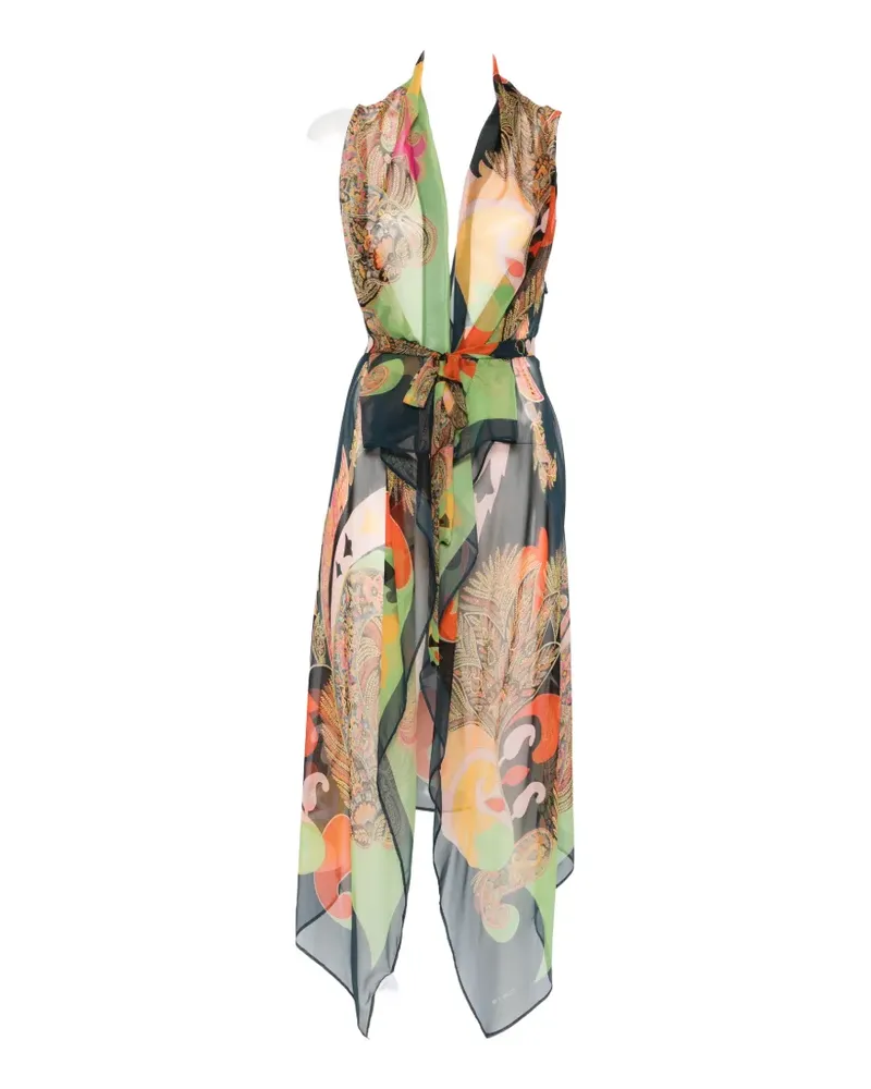 Etro paisley-print coat - Blau Blau