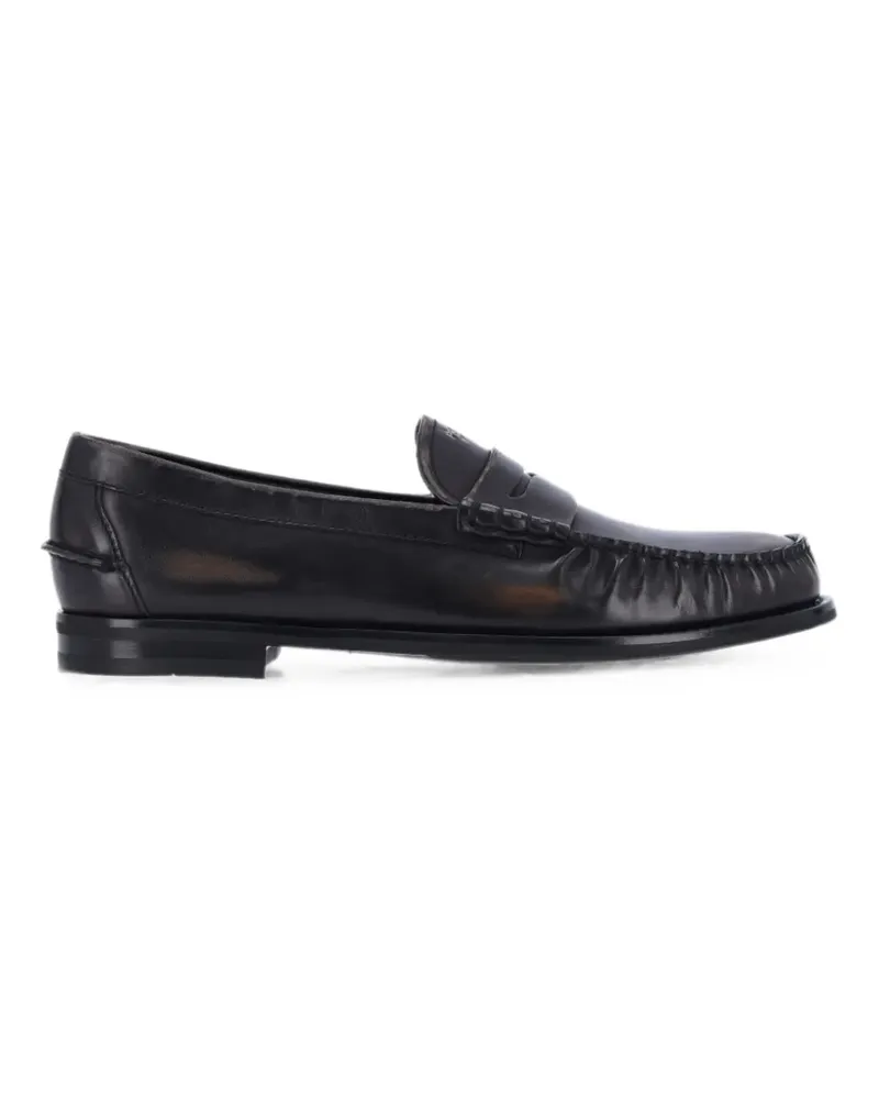 Prada leather loafers - Schwarz Schwarz