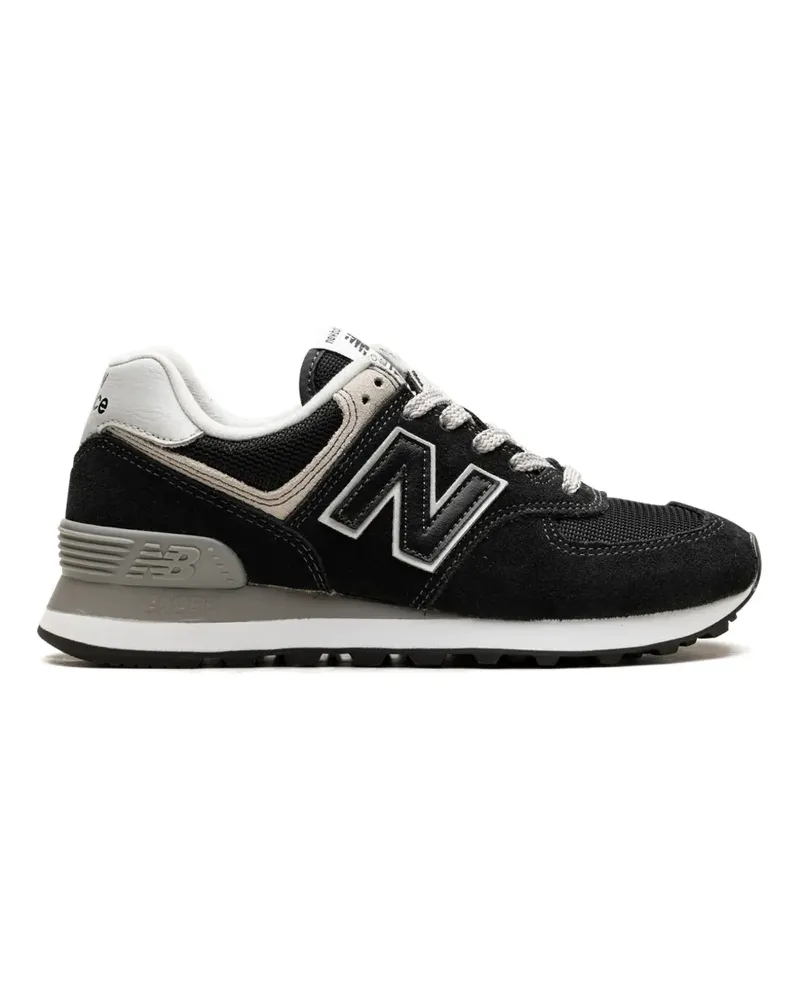 New Balance 574 Sneakers mit Einsätzen - Schwarz Schwarz