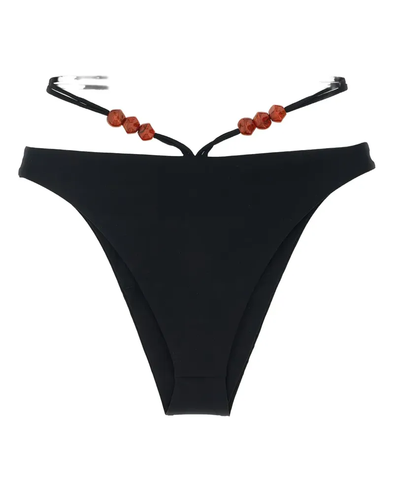 Magda Butrym bead-detail bikini bottoms - Schwarz Schwarz