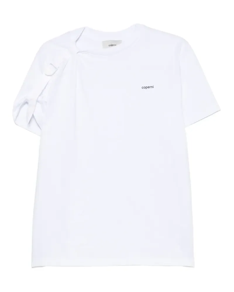 COPERNI T-Shirt mit Logo und Schnalle - Weiß Weiß