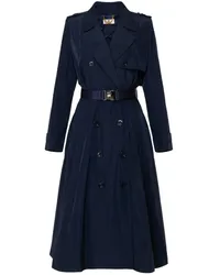 Elisabetta Franchi Klassischer Trenchcoat Blau