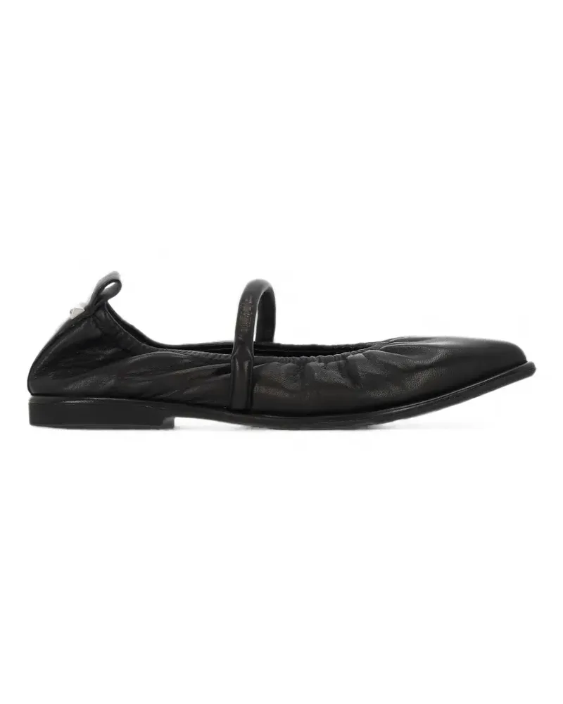 ash Bella pointed-toe elasticated ballet flats - Schwarz Schwarz