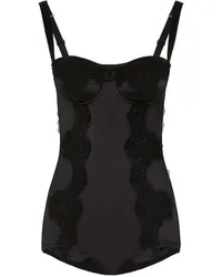 Dolce & Gabbana Body mit Spitzendetail Schwarz