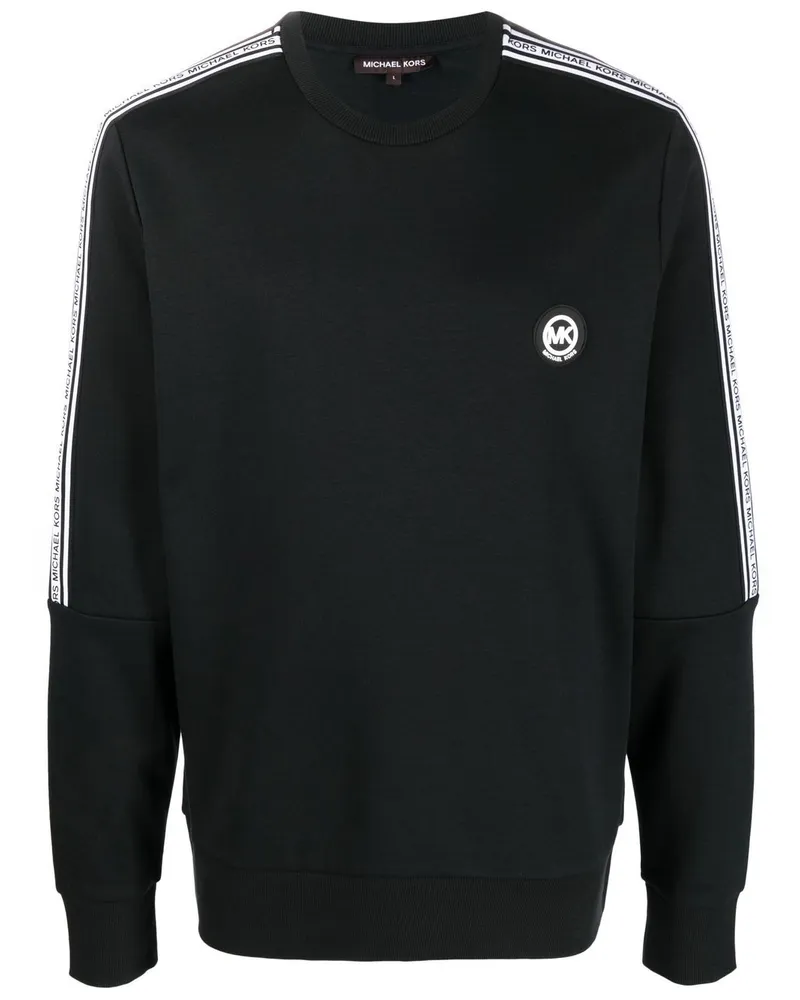 Michael Kors Sweatshirt mit Logo-Patch - Schwarz Schwarz