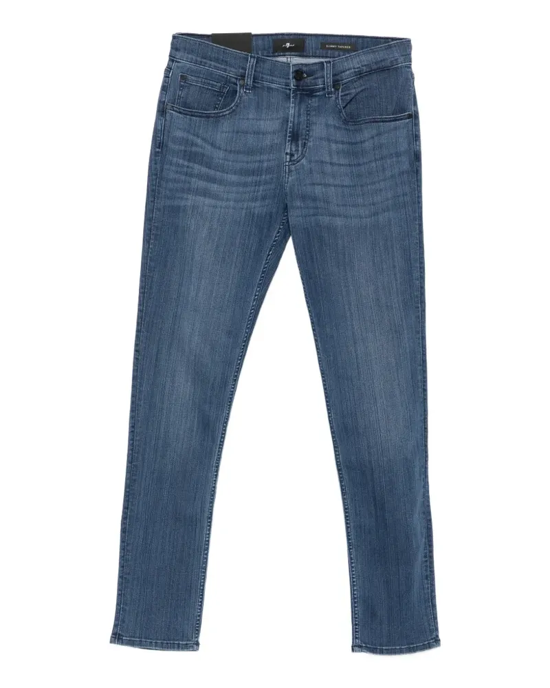 7 for all mankind Slimmy whiskered slim-fit jeans - Blau Blau