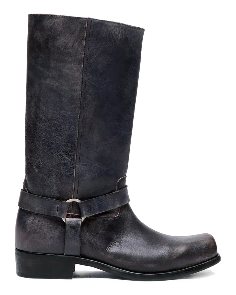 Golden Goose square-toe biker boots - Schwarz Schwarz