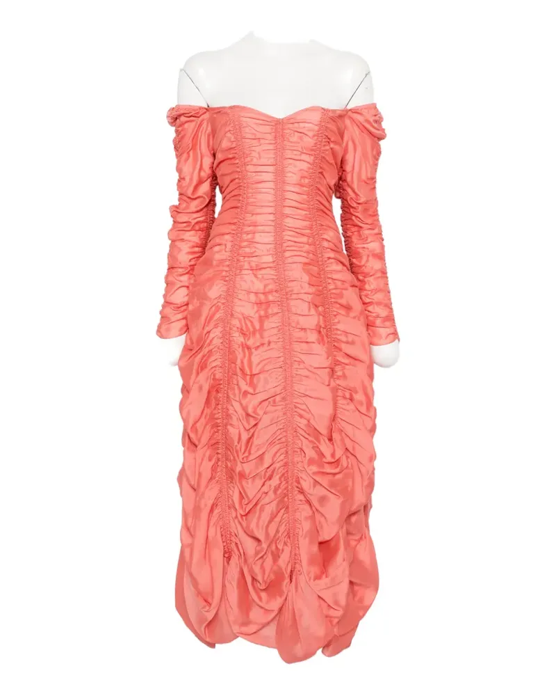 KHAITE Judith ruched-finish dress - Rosa Rosa