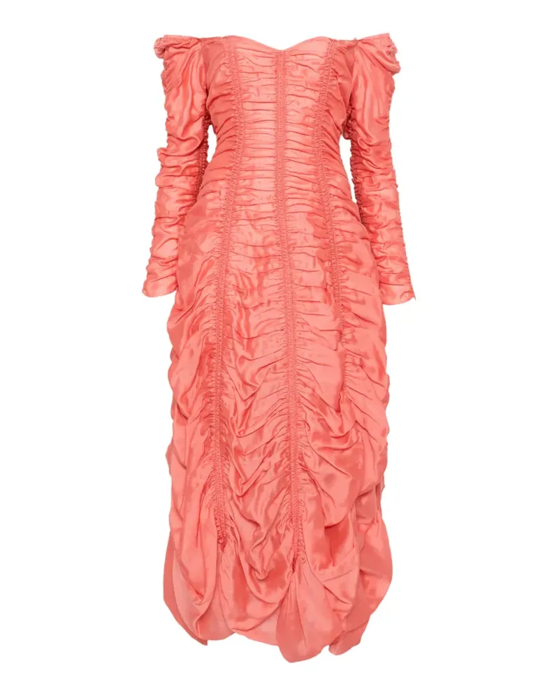 KHAITE Judith Kleid mit gerafftem Finish - Rosa Rosa