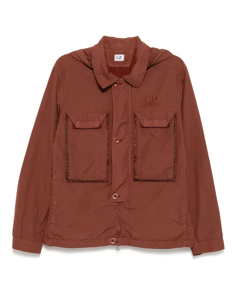 C.P. Company Hemdjacke mit flacher Linse - Rot Rot