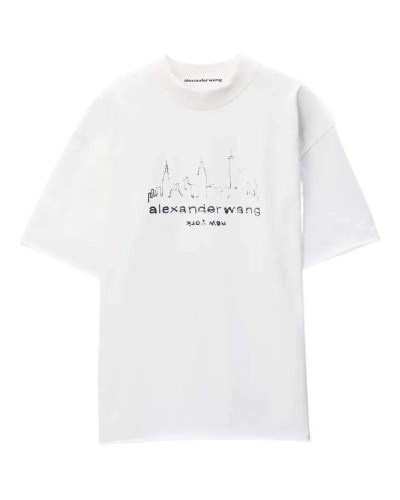 Alexander Wang Klassisches T-Shirt - Weiß Weiß