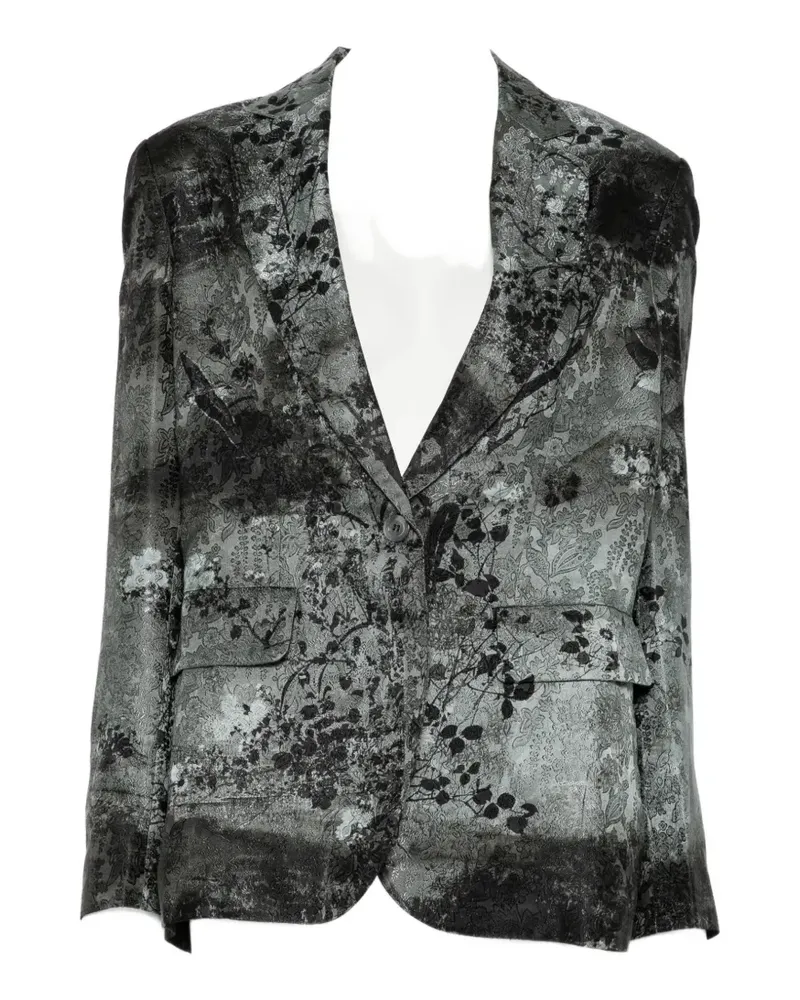 Pierre-Louis Mascia Blazer mit Blumenprint - Grau Grau