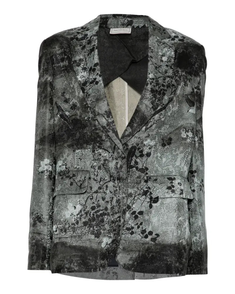 Pierre-Louis Mascia Blazer mit Blumenprint - Grau Grau