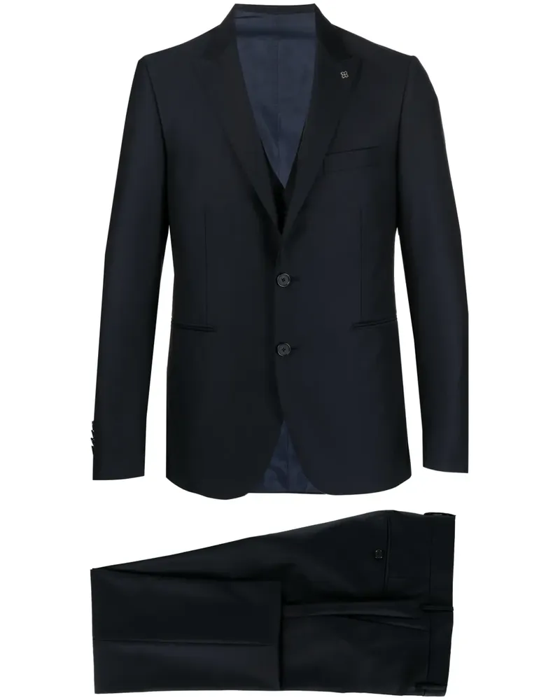 Tagliatore Einreihiger Anzug Blau