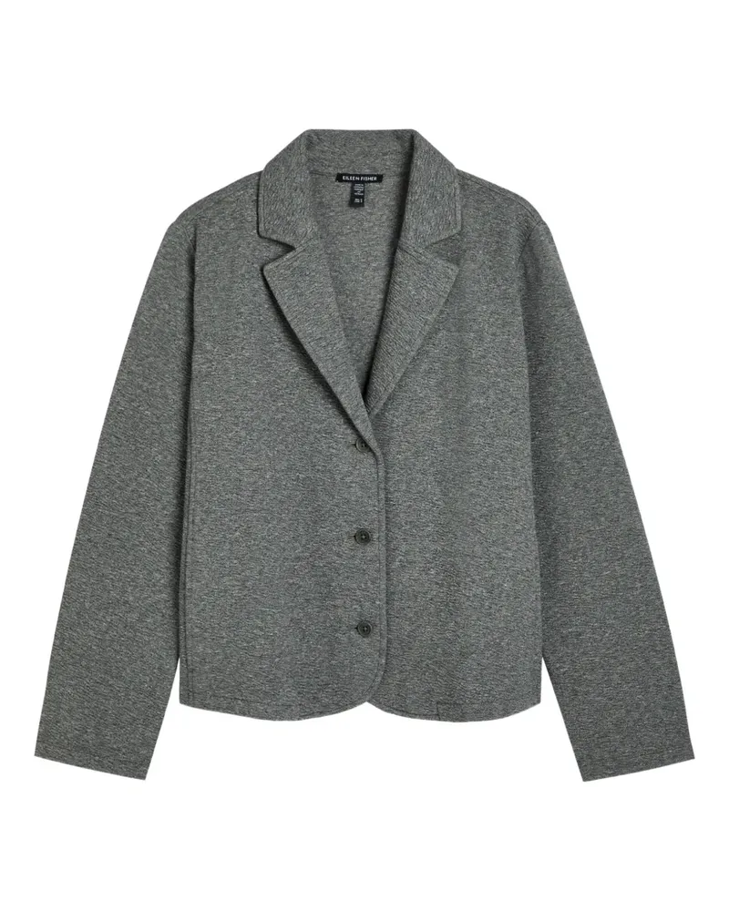 Eileen Fisher buttoned collared blazer - Grau Grau