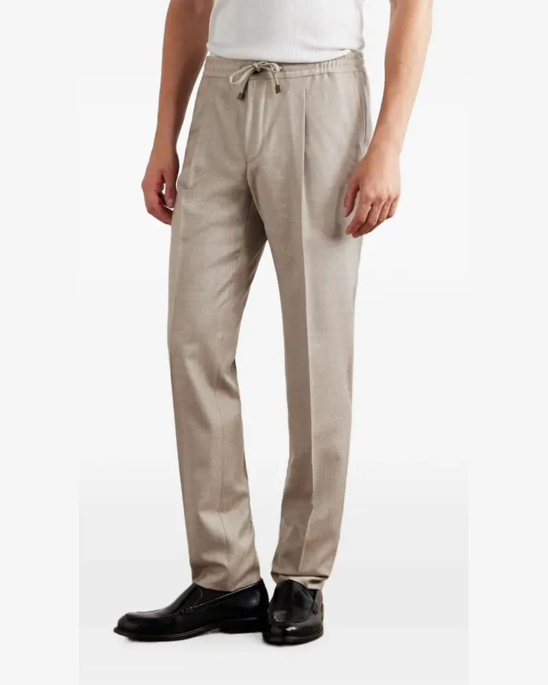 Slowear Klassische Bundfaltenhose - Nude Nude