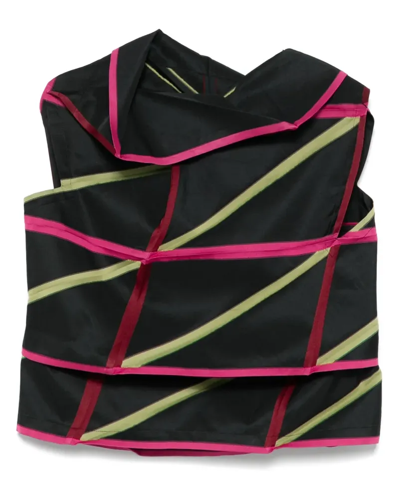 Issey Miyake Oberteil aus Jacquard - Schwarz Schwarz