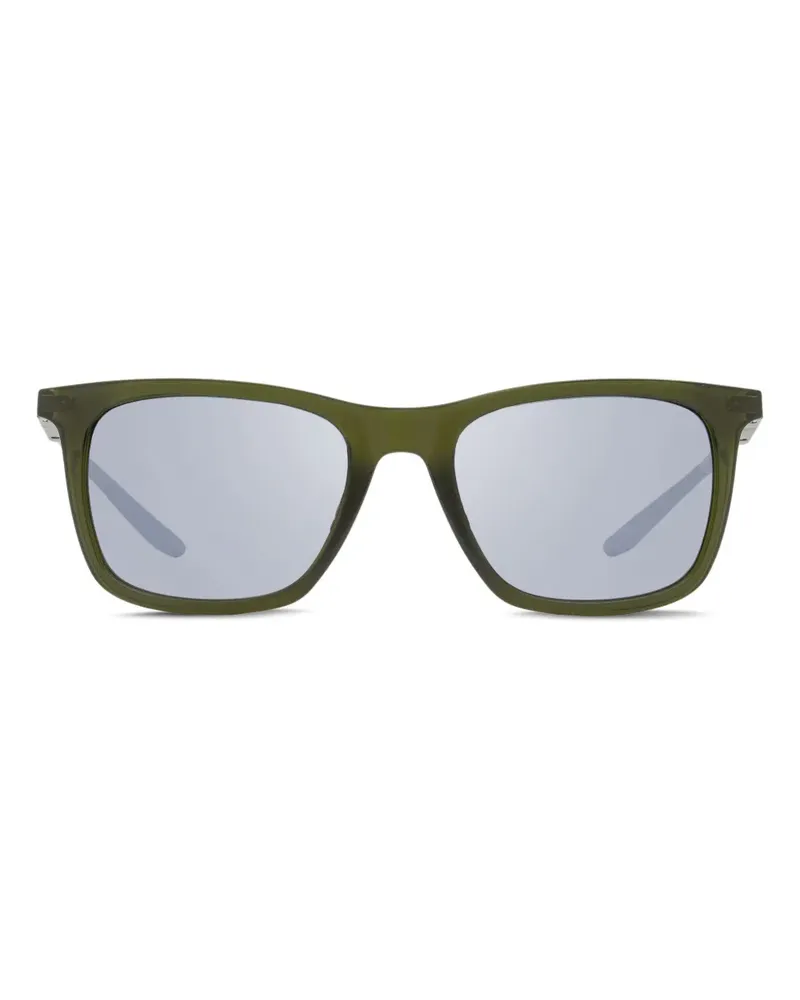 Nike Eckige Sonnenbrille mit Metallbügeln - Grün Grün