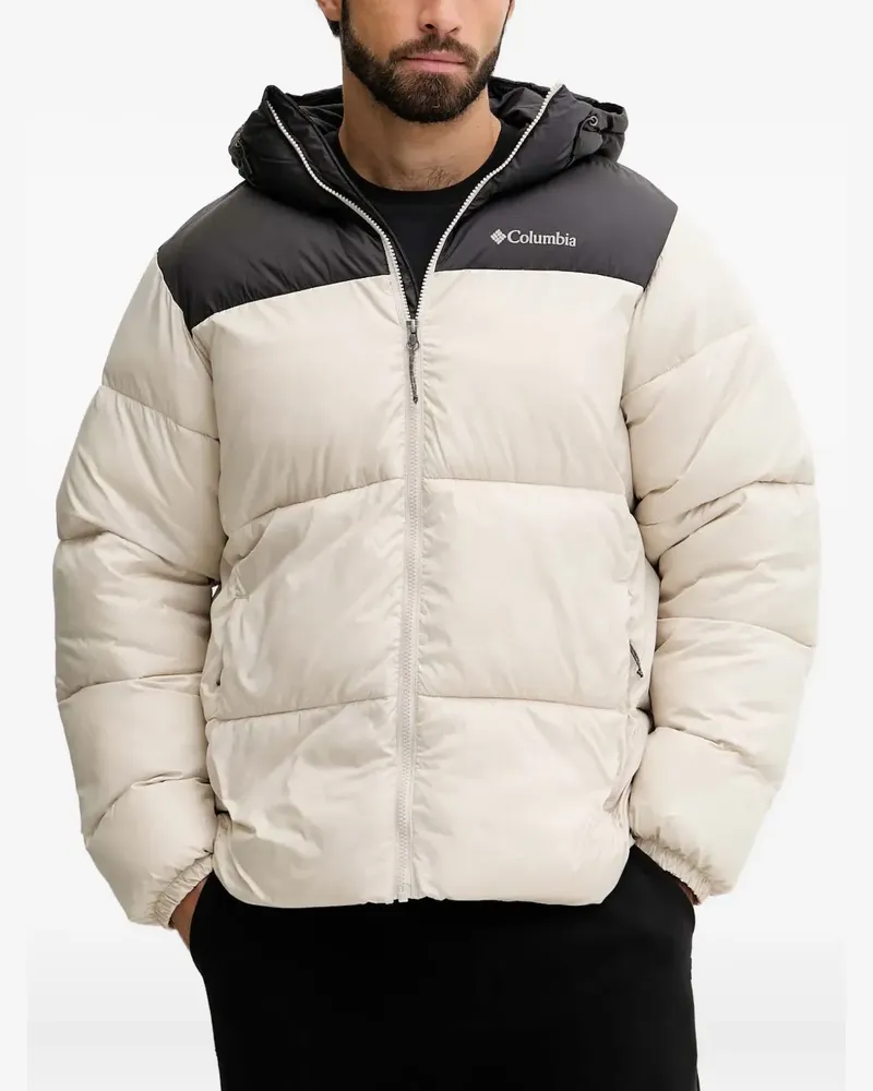 Columbia Sportswear Company hooded colour-block padded jacket - Nude Nude