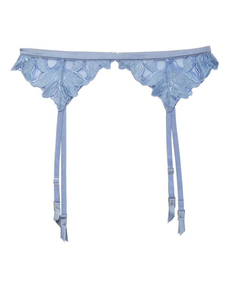 Fleur Du Mal Lily Strumpfhalter - Blau Blau