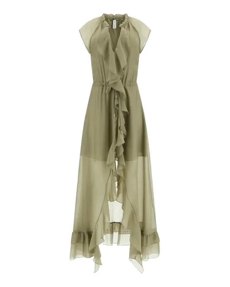 Guess Gerüschtes Maelys Kleid - Grün Grün