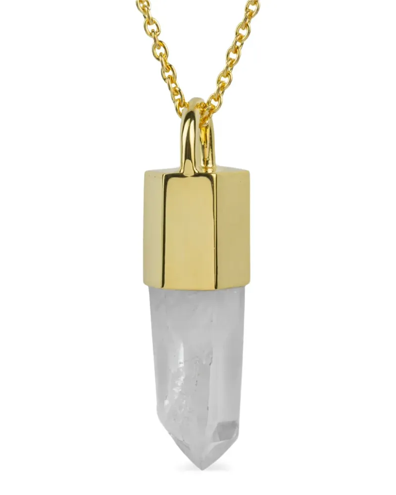 Parts Of Four Lemurian Talisman Halskette mit Quarz - Gold Gold