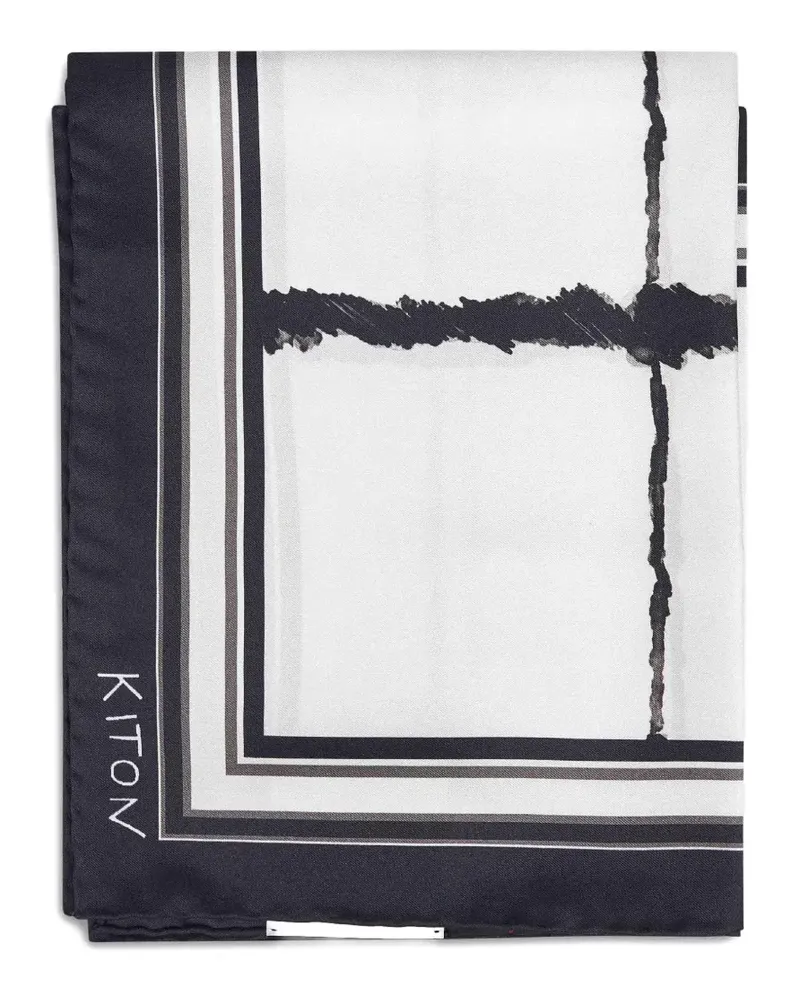 Kiton silk scarf - Schwarz Schwarz