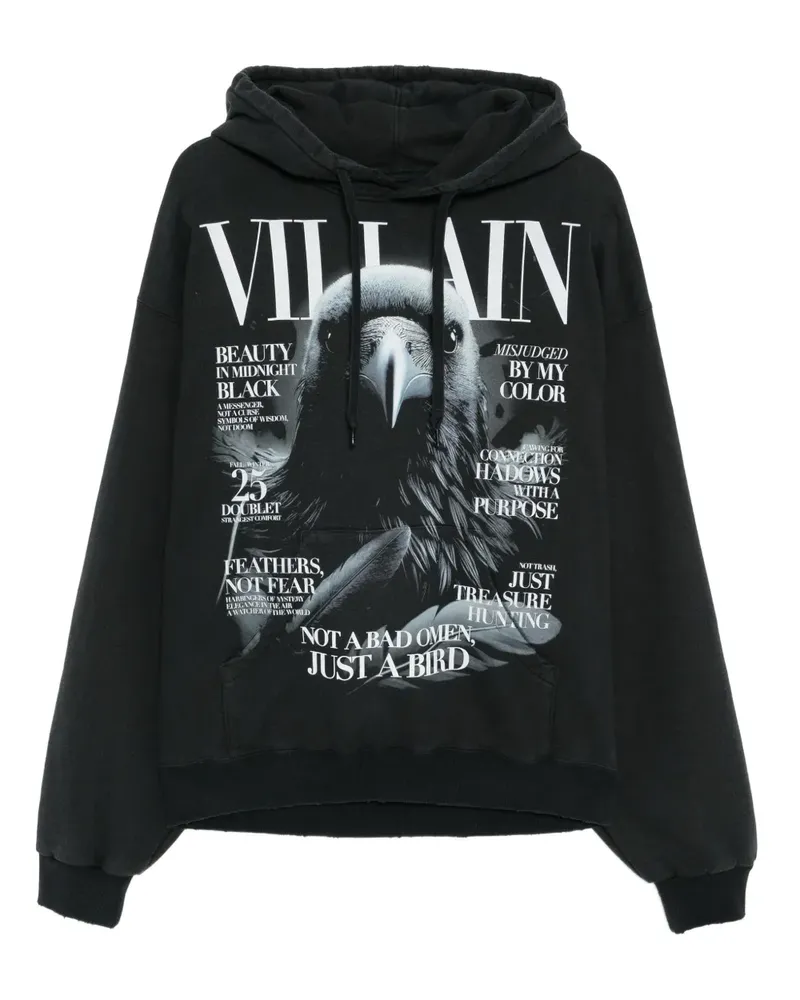 Doublet Hoodie mit grafischem Print - Schwarz Schwarz