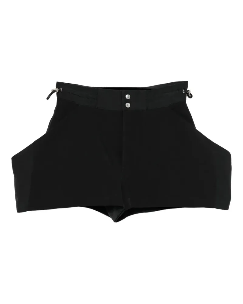 Sacai Twill-Shorts - Schwarz Schwarz