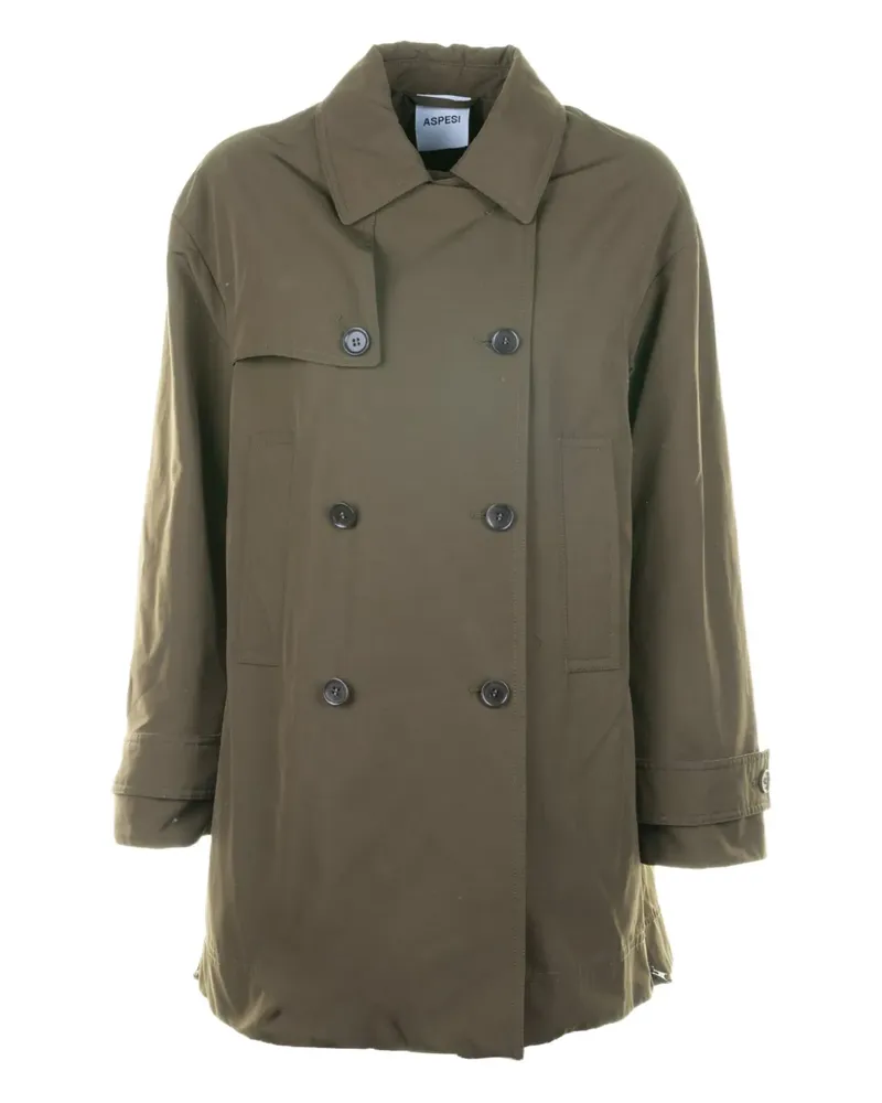 ASPESI double-breasted trench - Grün Grün