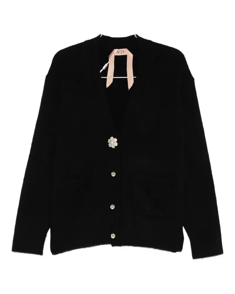 N° 21 v-neck cardigan - Schwarz Schwarz