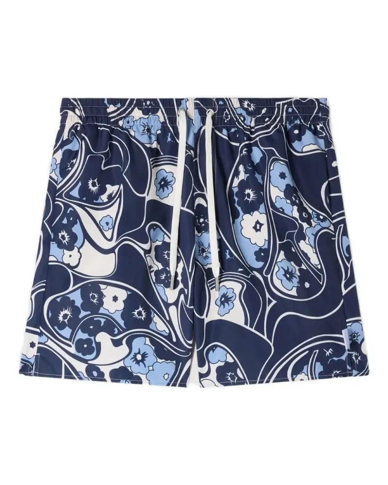 Sandro Badeshorts mit Blumen-Print - Blau Blau