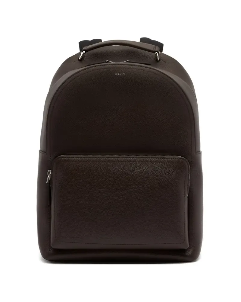 Bally Capitol grained-leather backpack - Braun Braun