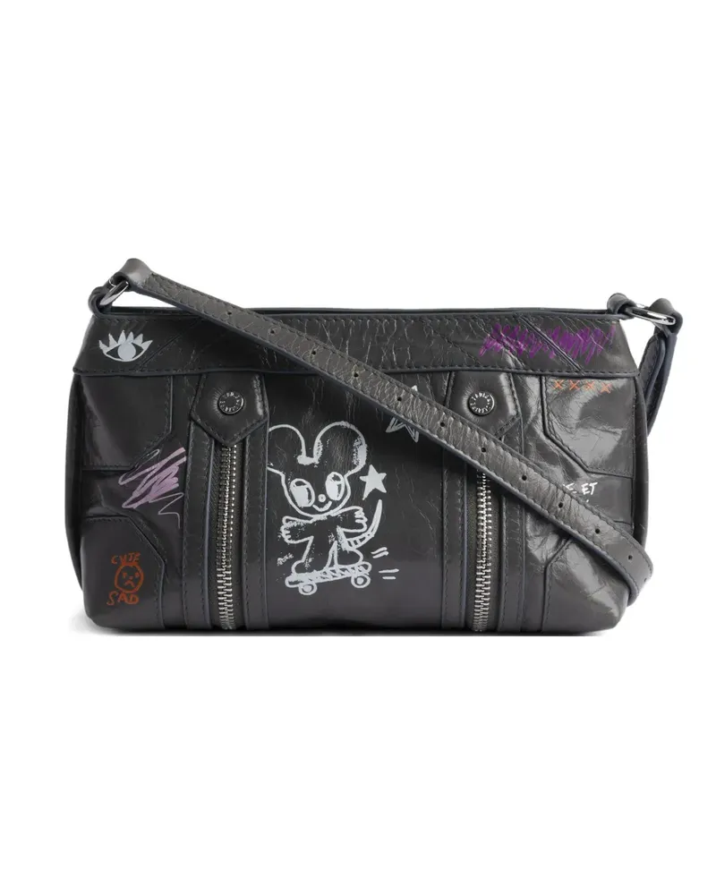 Zadig & Voltaire x Humberto Cruz Sunny Mood cross body bag - Grau Grau