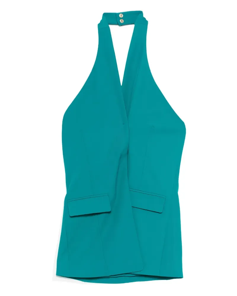 Patrizia Pepe Neckholder-Top mit überkreuztem Design - Grün Grün