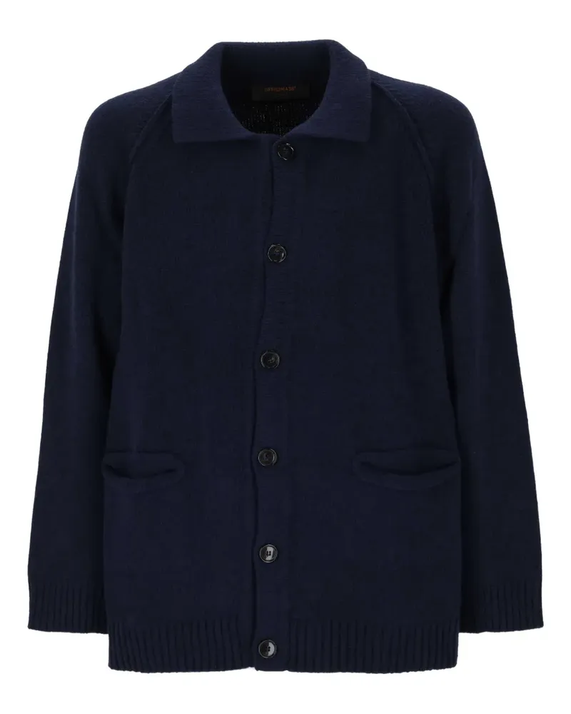 OFFICINA 36 Geknöpfter Cardigan mit Raglanärmeln - Blau Blau