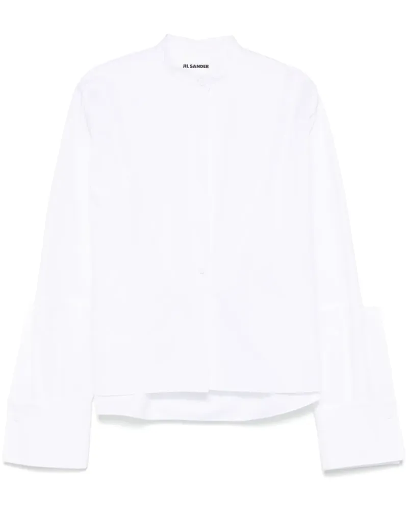 Jil Sander Popeline-Hemd aus Bio-Baumwolle - Weiß Weiß