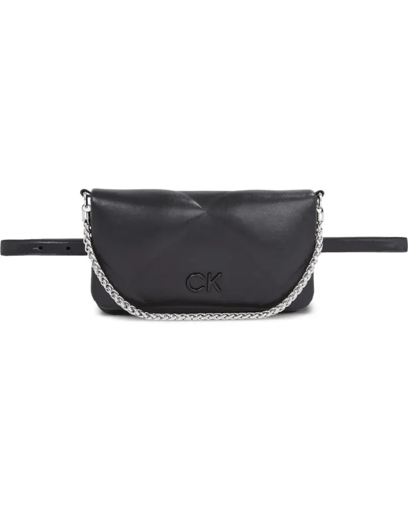 Calvin Klein Gesteppte Gürteltasche - Schwarz Schwarz