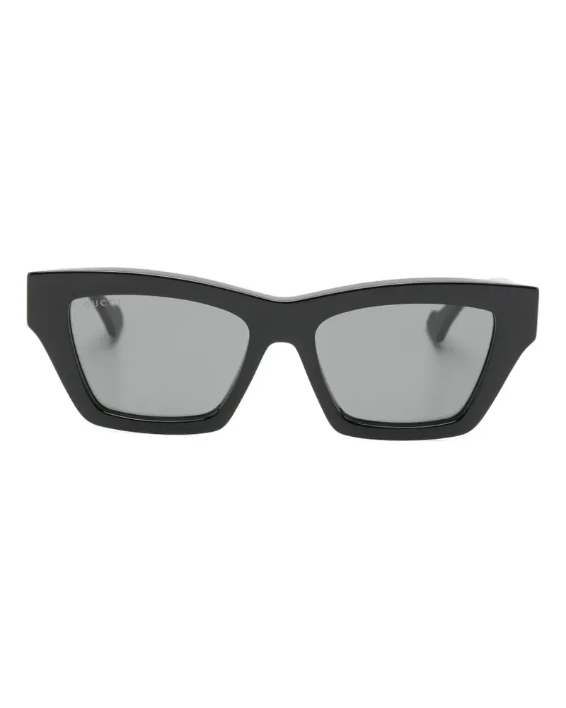 Gucci Double-G square-frame sunglasses - Schwarz Schwarz