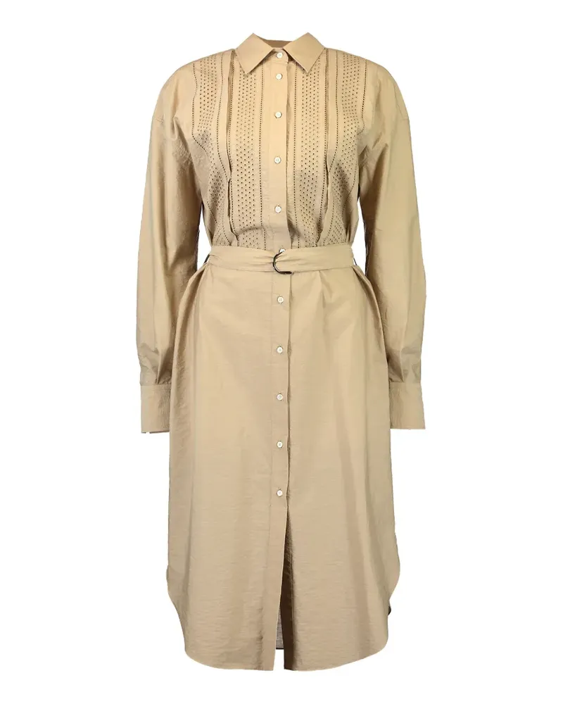 Brunello Cucinelli Midikleid mit Lochstickerei - Nude Nude