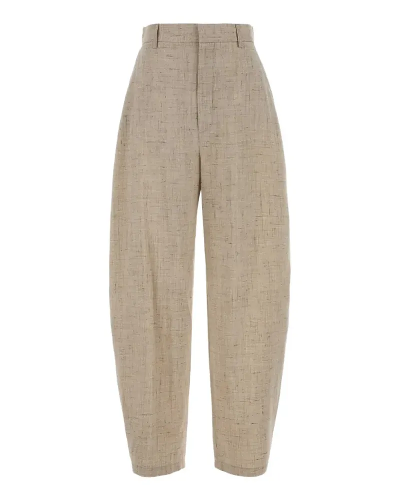 Moschino melange tailored trousers - Nude Nude