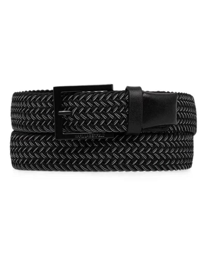 Karl Lagerfeld braided belt - Schwarz Schwarz