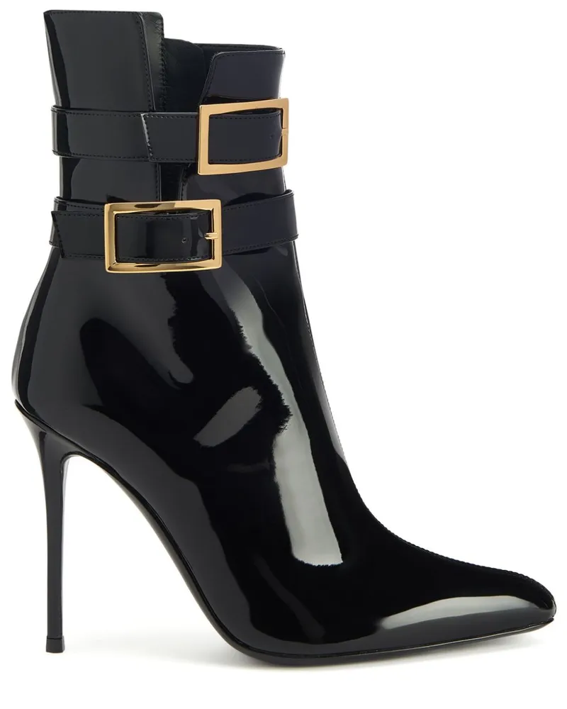 Giuseppe Zanotti Pearlie Stiefel 105mm - Schwarz Schwarz