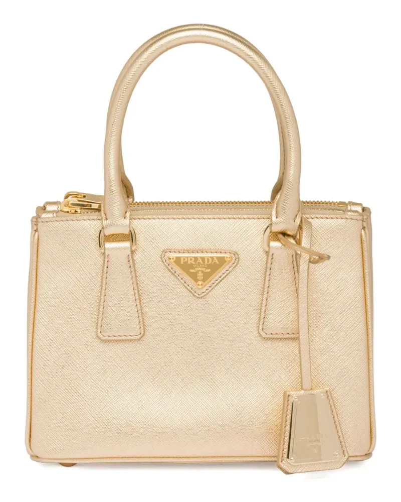 Prada Galleria Mini-Handtasche - Gold Gold