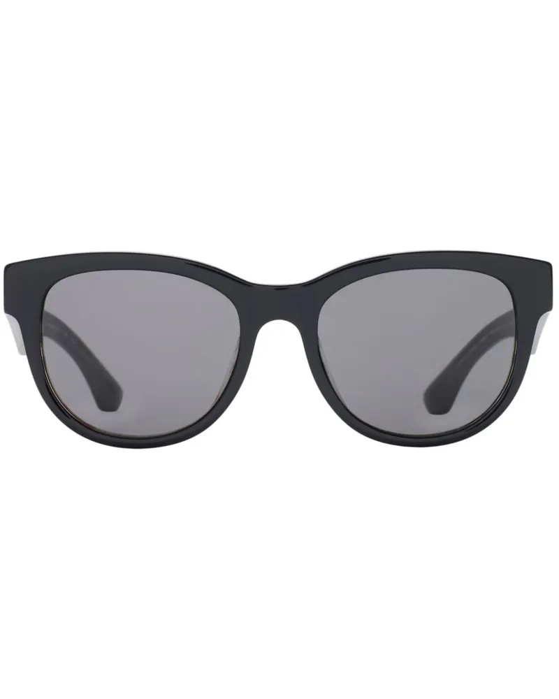 Burberry Sonnenbrille mit rundem Gestell - Schwarz Schwarz